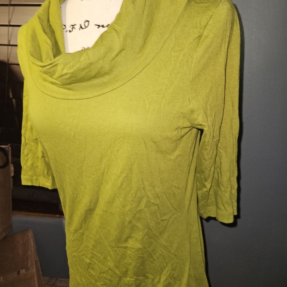 Merona Womans Half Sleeve Green Shirt Size S - Picture 2 of 11
